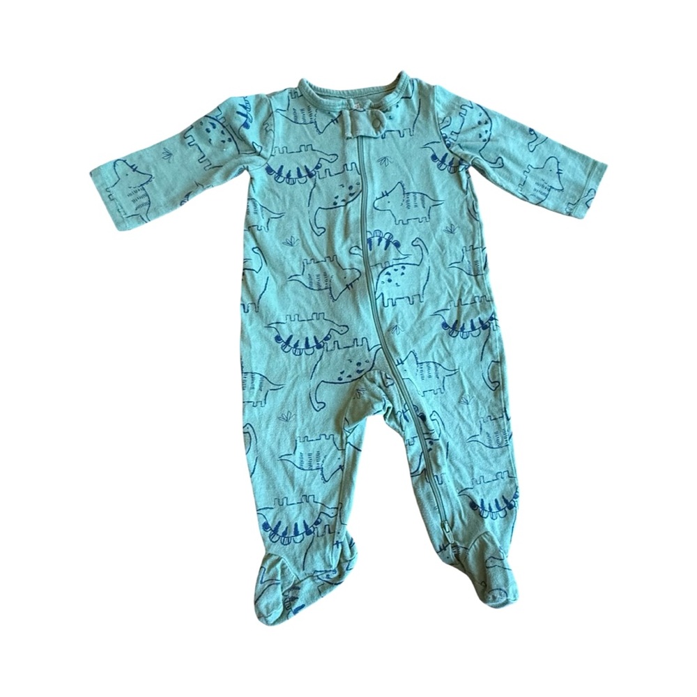 Carter's Blue Dinosaur Print Footie